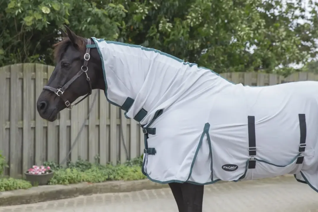 Pagony Big Neck Flycooler Plus Paardendeken 215 - 5000g - Zilver