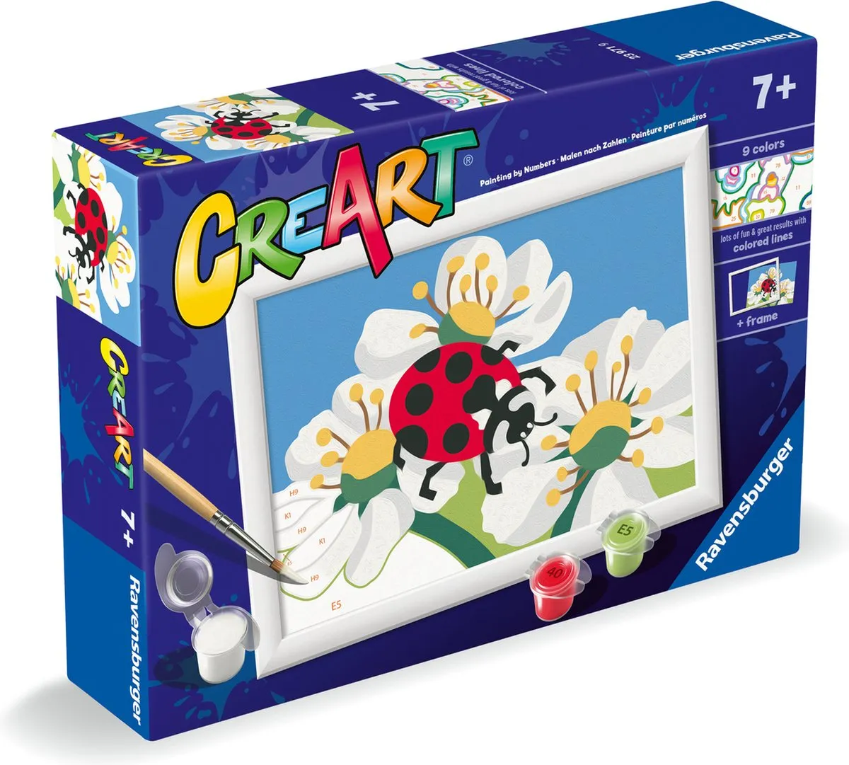Ravensburger CreArt Lieveheersbeestje Schilderen op Nummer - Multicolour