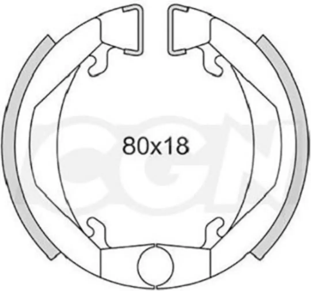 polini remschoen voor bromfiets mbk 50 40 176.1241 nieuw