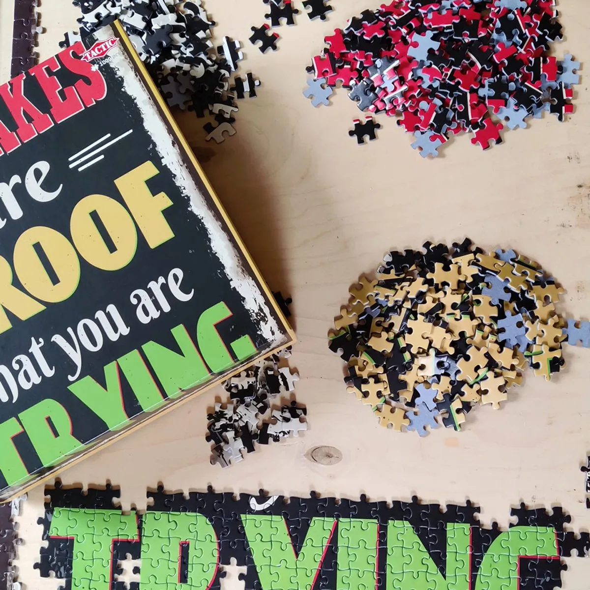 Tactic Mistakes Are Proof of Trying Puzzel 1000 Stuks - Mistakes Proof of Trying