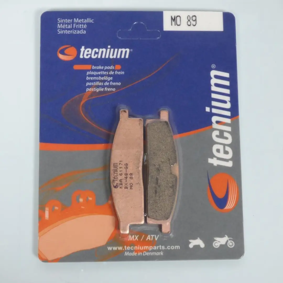 paar remblokken tecnium mo89 voor motor yamaha 80 yz 1986 tot 2001 nieuw