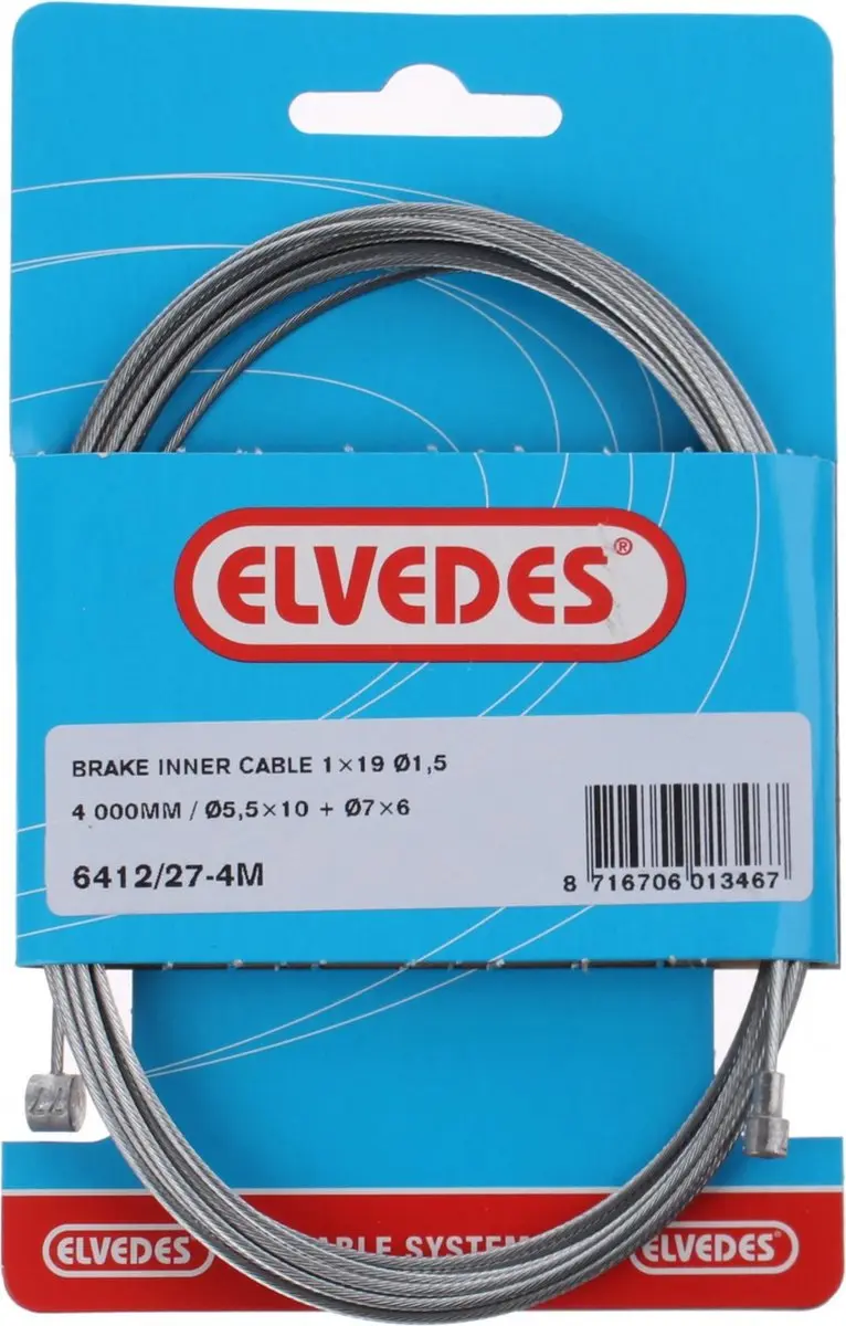 Elvedes Rembinnenkabel 4000 Mm Universeel Zilver