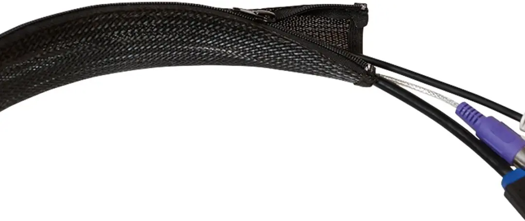 Logilink KAB0046 Kabelbeschermer - 1M - Ø30mm Zwart