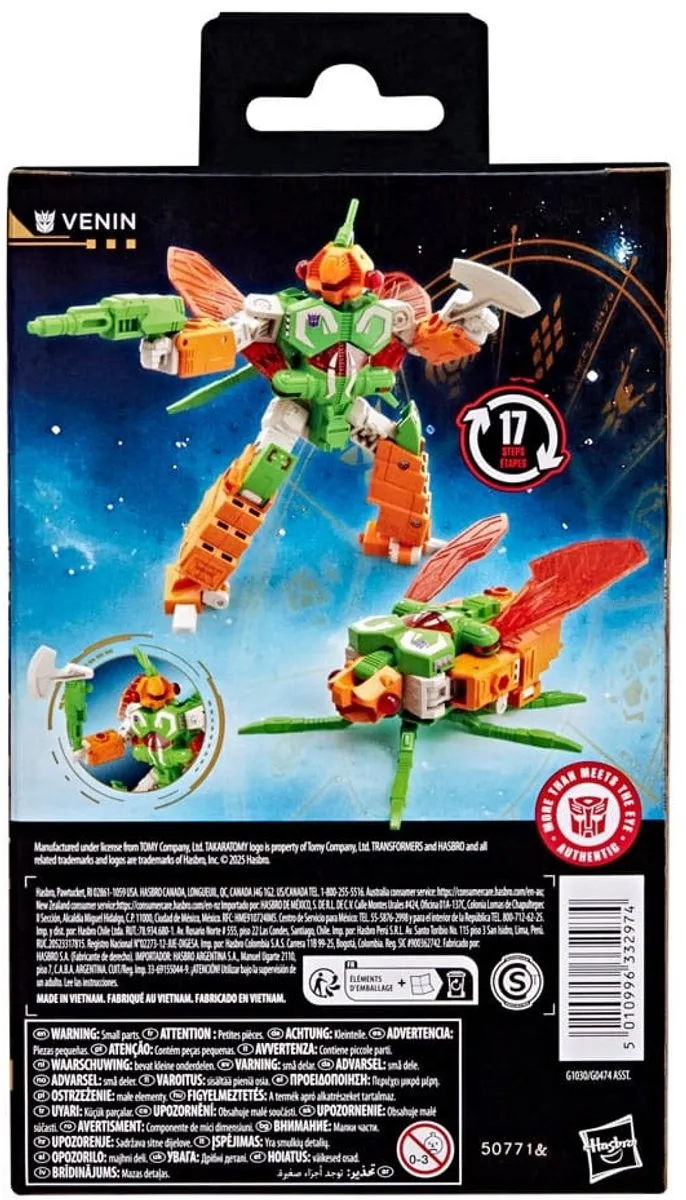 Hasbro Transformers Age of the Primes Venin HASG1030 Action Figuur - 14cm - Multi