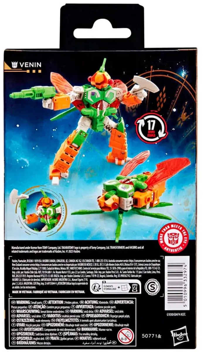 Hasbro Transformers Age of the Primes Venin HASG1030 Action Figuur - 14cm - Multi