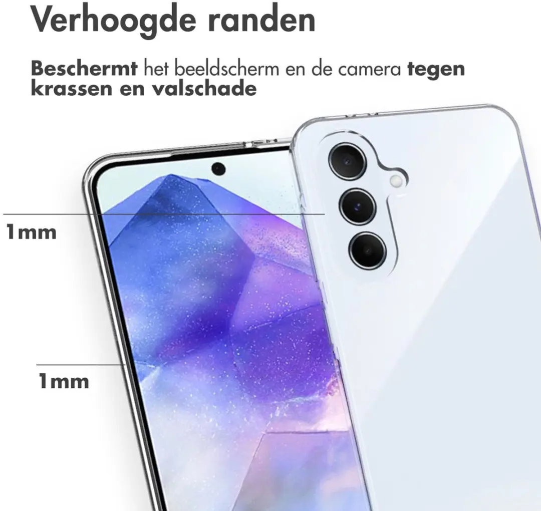 Accezz Hoesje Samsung Galaxy A56 - Transparant - afbeelding 3 van 5