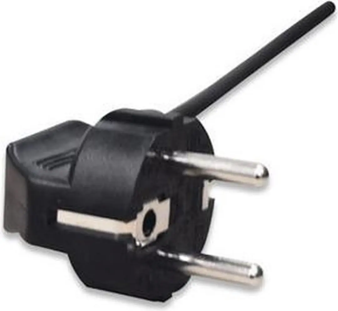 Manhattan 300148 Electriciteitssnoer - 1,8m - Zwart
