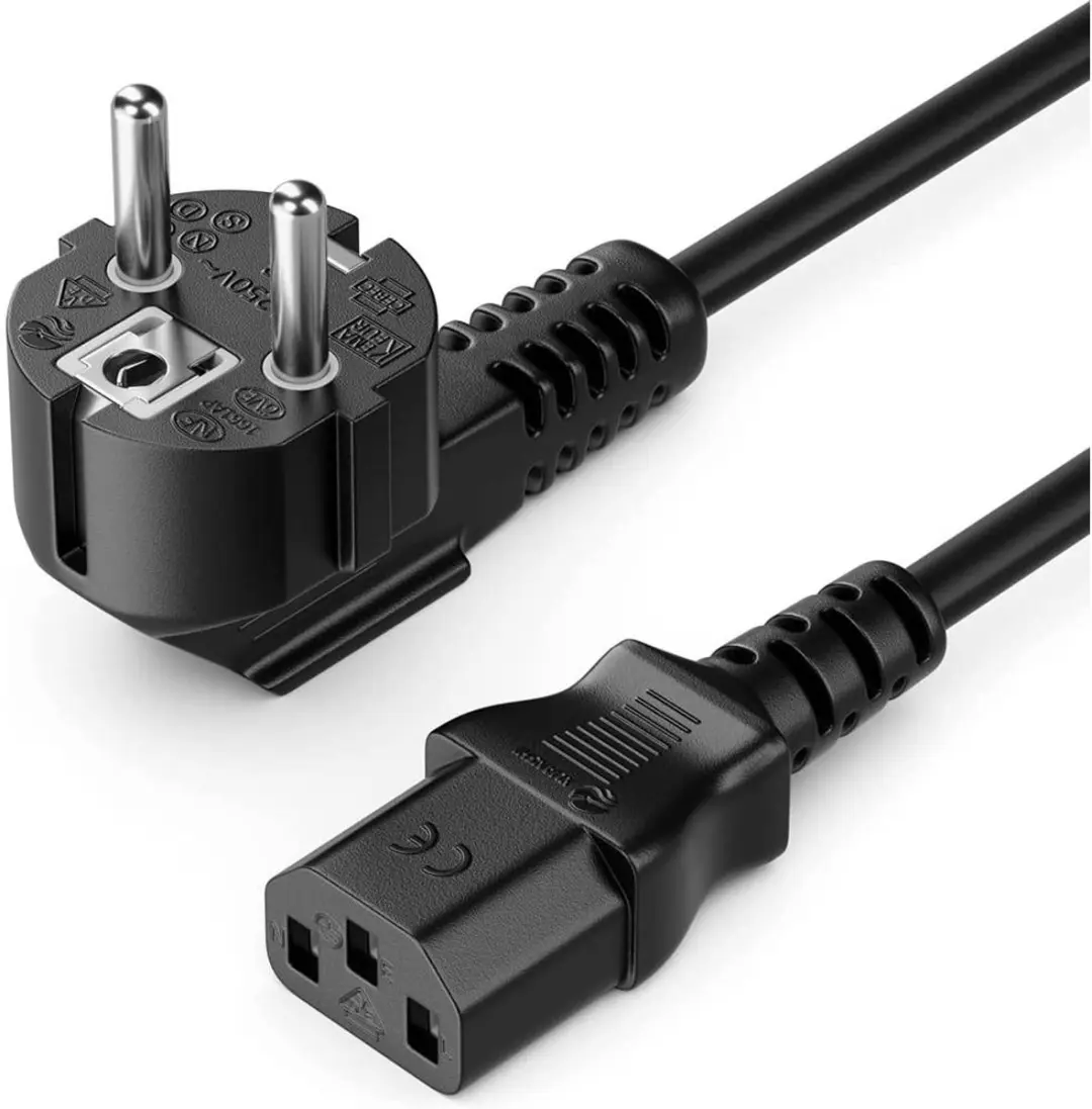 Manhattan 300148 Electriciteitssnoer - 1,8m - Zwart