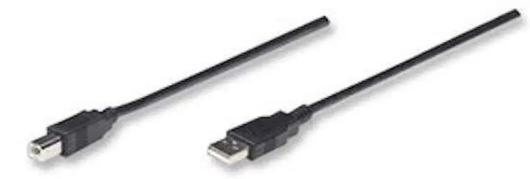 Manhattan USB 2.0 A Male naar B Male Kabel - 3m - Zwart