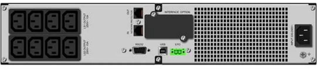 NEXT UPS Mantis II 1000 RT2U 44236 UPS - 900W - Zwart - afbeelding 5 van 6