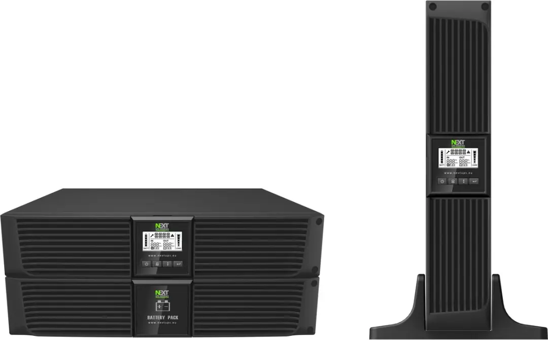 NEXT UPS Mantis II 1000 RT2U 44236 UPS - 900W - Zwart - afbeelding 4 van 6