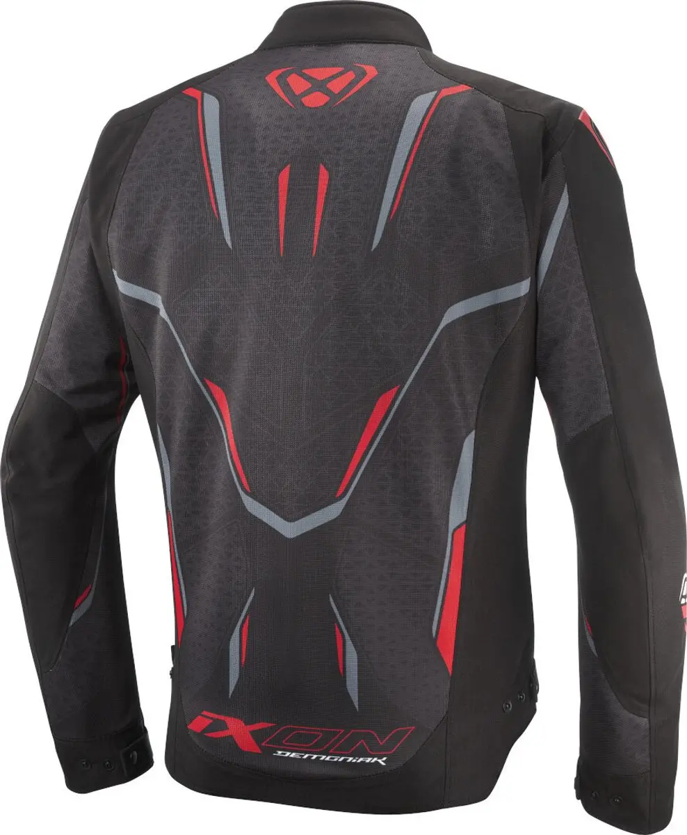 IXON Demoniak Textiele Motorjas - Zwart/Rood XL
