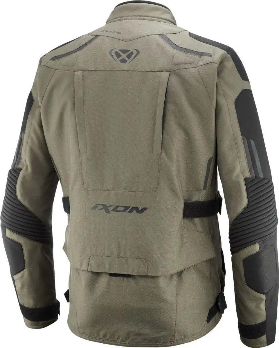 IXON Midgard Motorjas - Zwart/Khaki M