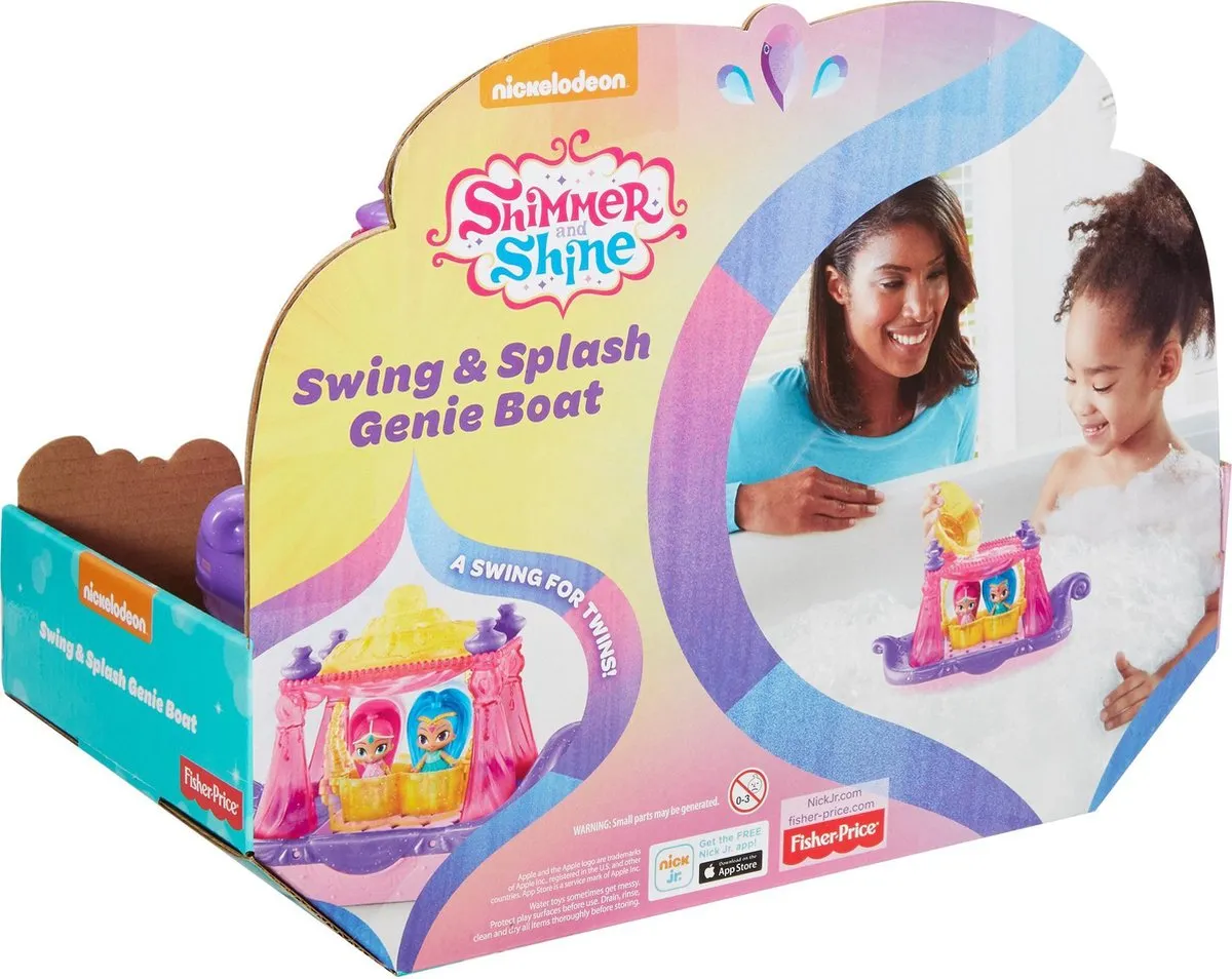Fisher Price S&S Swing & Splash Genie Boat DTK86 - Multi Color