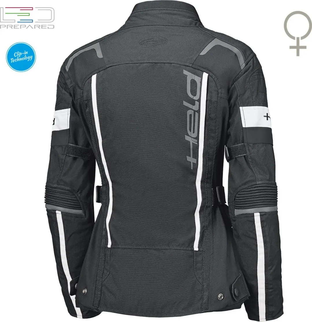 Held 4-Touring II Touring Jas - Zwart/Wit