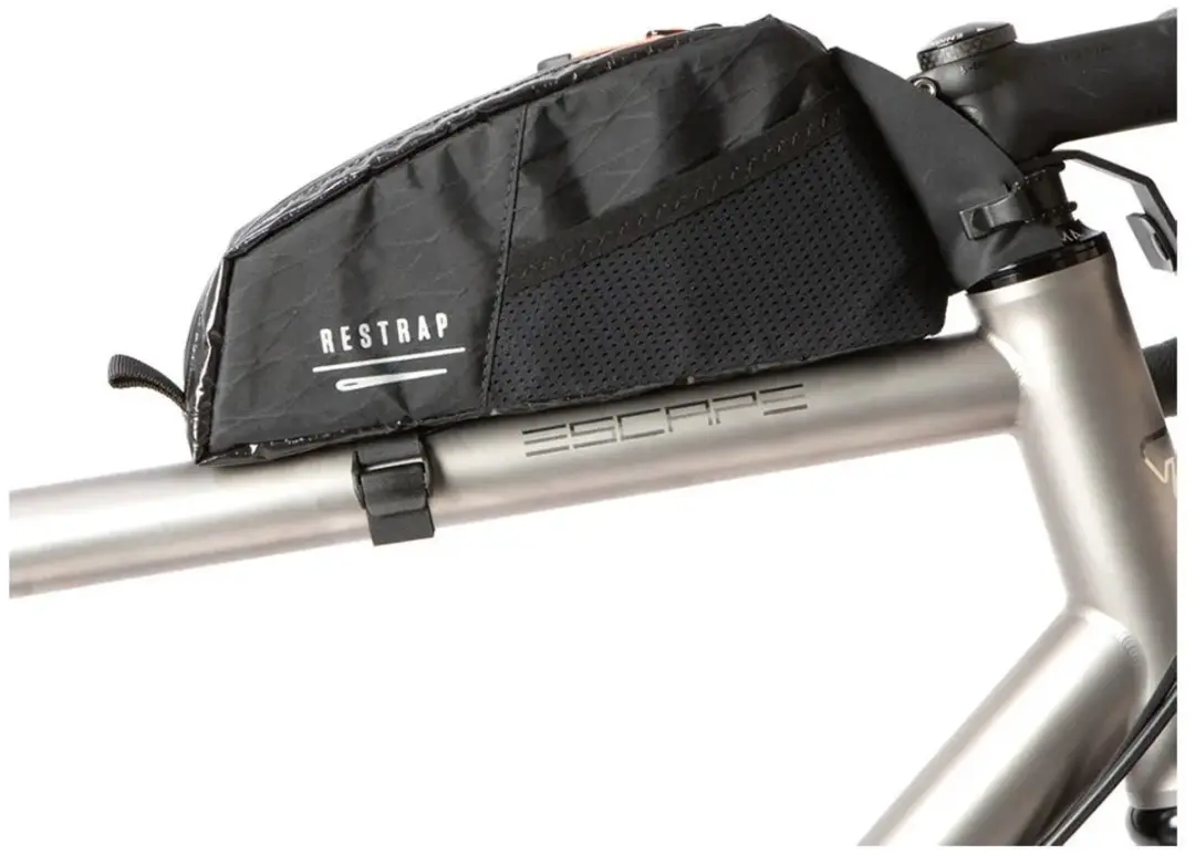 Restrap Race Top Tube Bag Short 1,2L - Zwart
