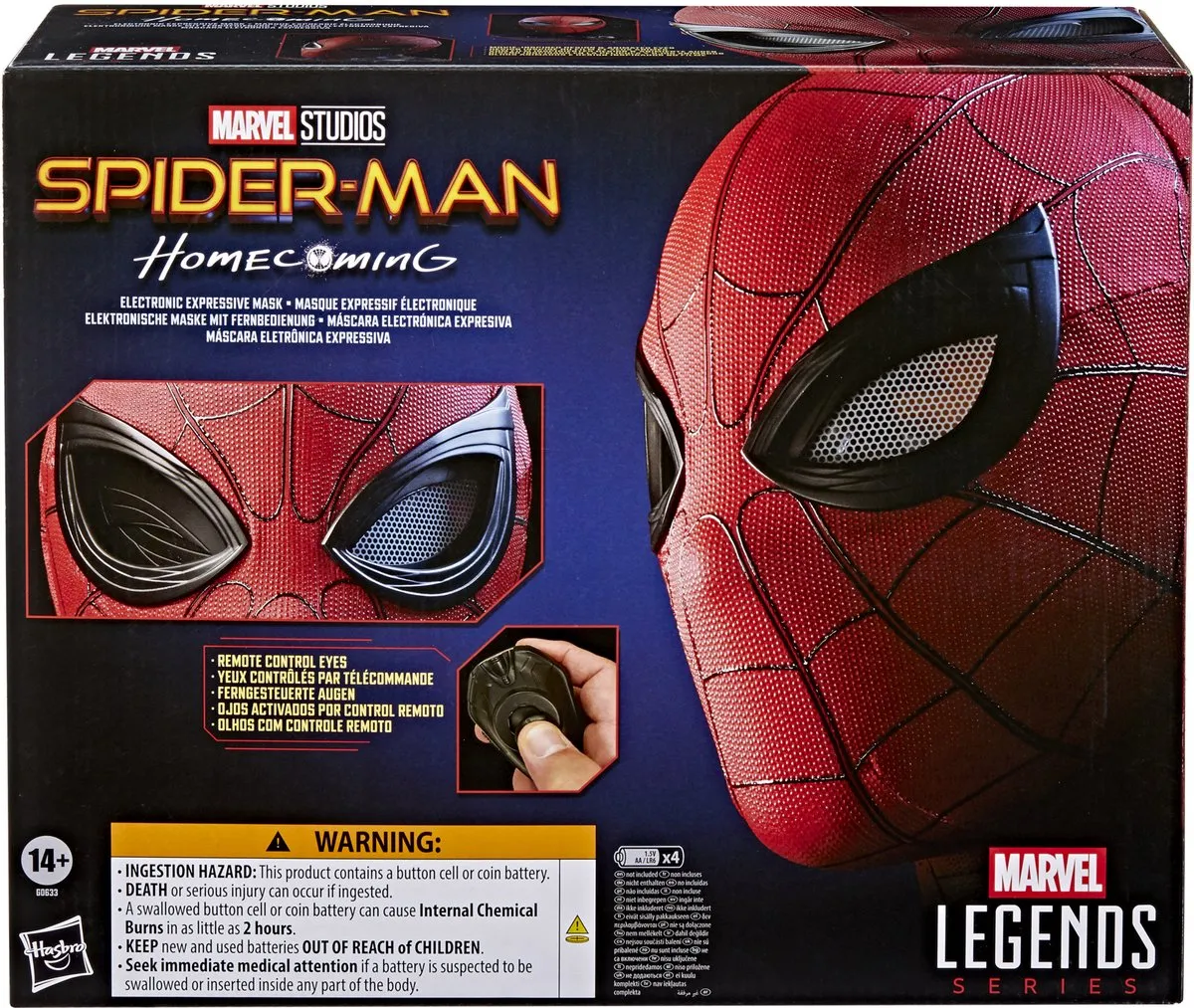 Hasbro Spider-Man: Homecoming Electronic Expressive Mask Spider-Man Action Figuur