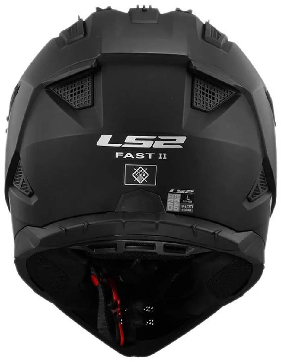 LS2 Fast II Solid MX708 Helm - Mat zwart XS