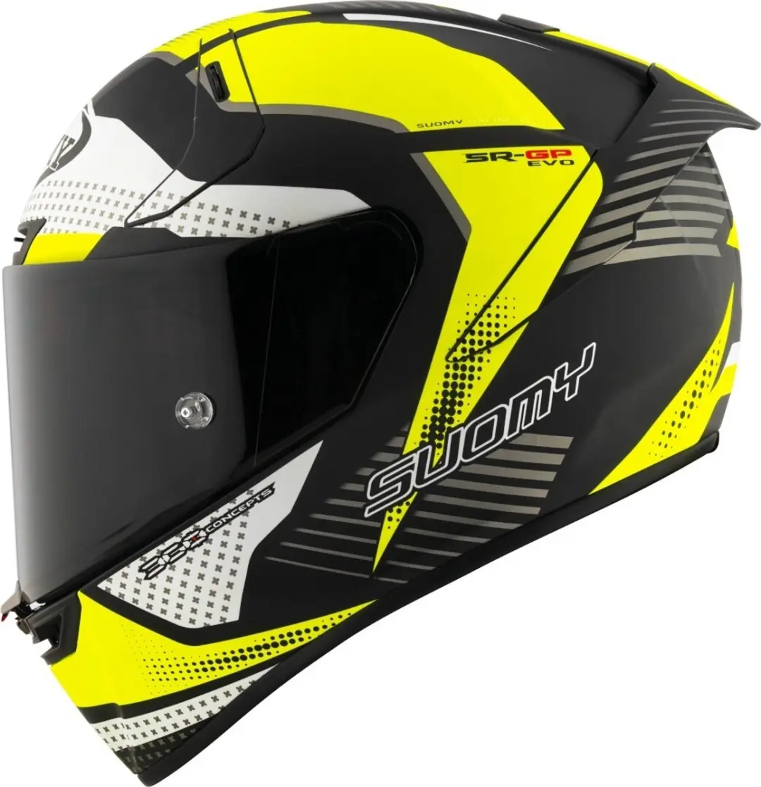Suomy SR-GP Evo Airspeed Integraalhelm - L - Geel/Wit