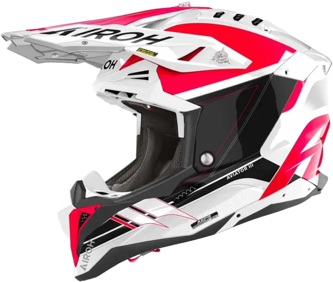 Airoh Aviator 3 Saber Rood Offroad Helm