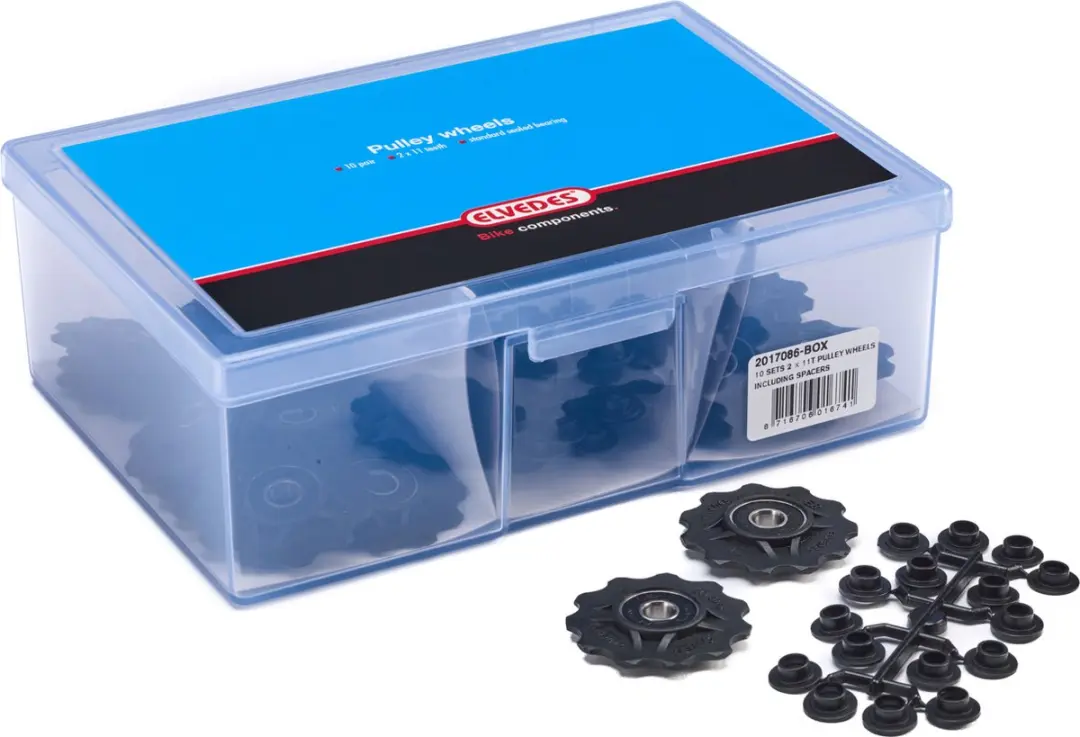 Elvedes Derailleurwieltjes 11T 7-11 Speed - 2 Stuks - Zwart