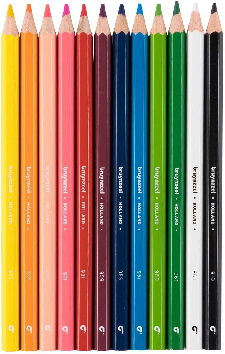 BRUYNZEEL Mega Kleurpotloden Set 12 Stuks