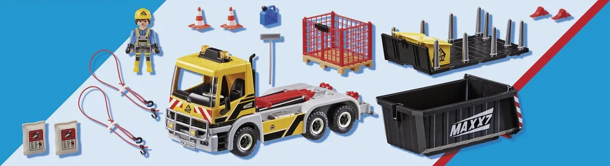 Playmobil City Action Vrachtwagen met wissellaadbak 70444 - Multicolor