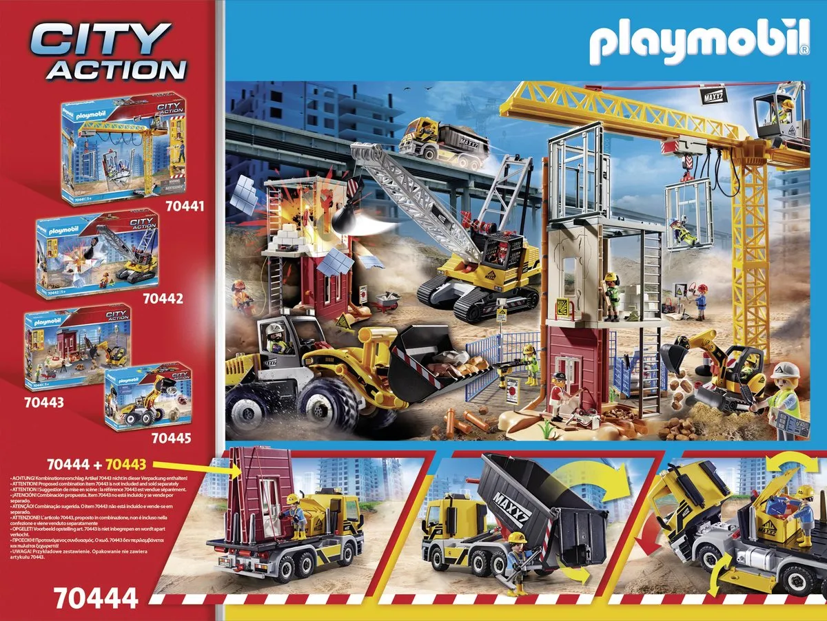Playmobil City Action Vrachtwagen met wissellaadbak 70444 - Multicolor - afbeelding 6 van 6