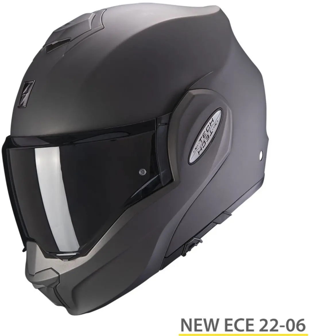 Scorpion Exo-Tech Evo Solid Mat Helm - XXL - Anthraciet