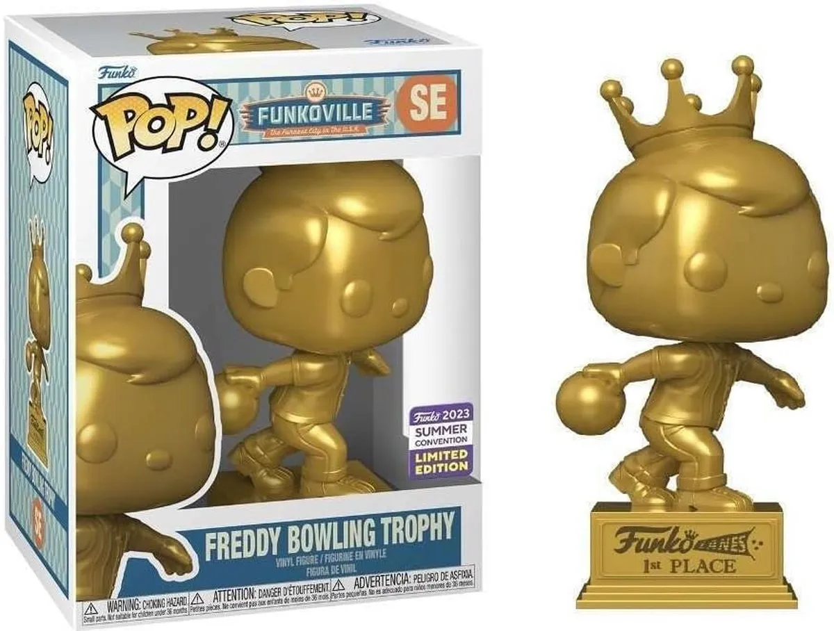 Funko Pop! Freddy Funko Bowling Trophy SE 2023 - Goud