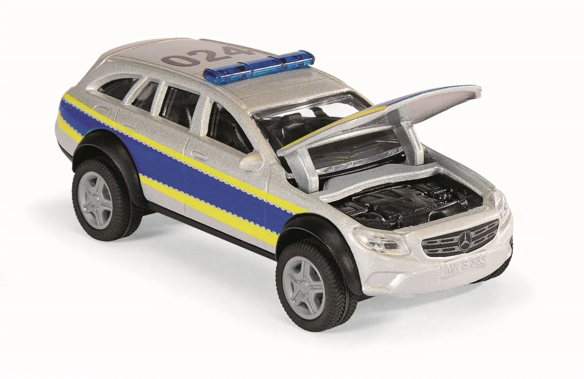 SIKU 2302 Politiewagen Mercedes-Benz E-Klasse All Terrain 1:50 - Zilver/Blauw - afbeelding 6 van 6