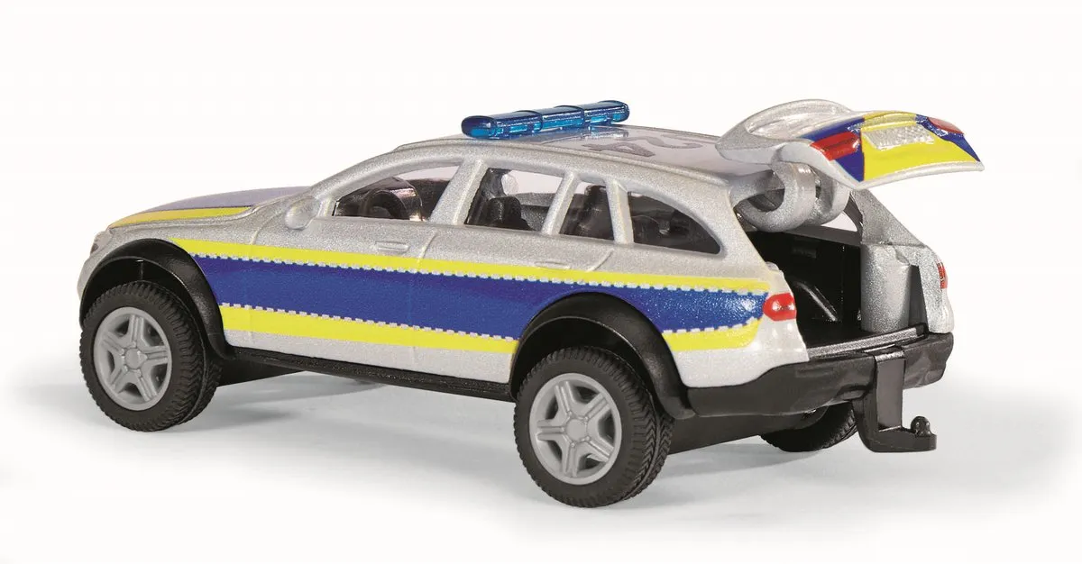 SIKU 2302 Politiewagen Mercedes-Benz E-Klasse All Terrain 1:50 - Zilver/Blauw