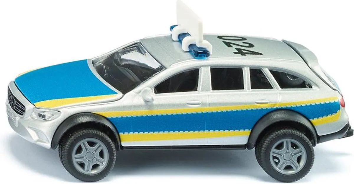 SIKU 2302 Politiewagen Mercedes-Benz E-Klasse All Terrain 1:50 - Zilver/Blauw