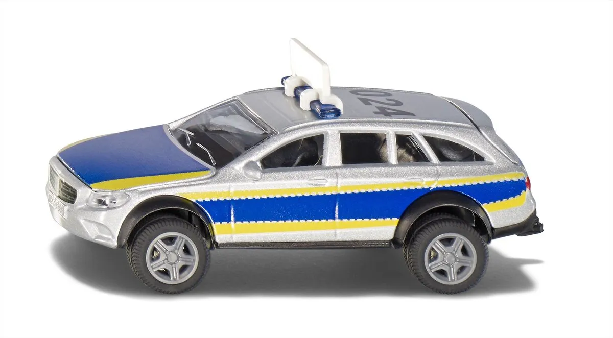 SIKU 2302 Politiewagen Mercedes-Benz E-Klasse All Terrain 1:50 - Zilver/Blauw
