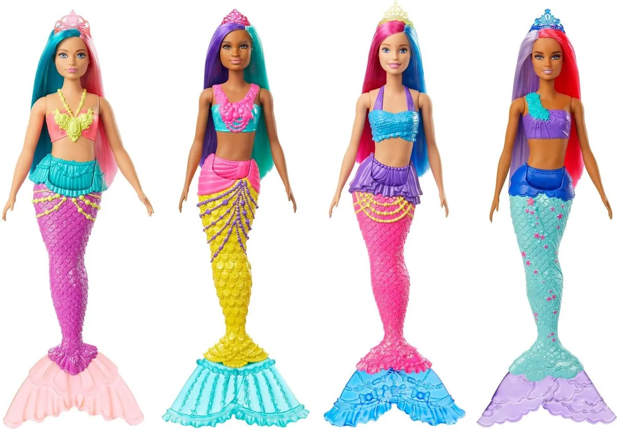 Barbie Dreamtopia Zeemeermin Tienerpop 30cm - Blauw/roze