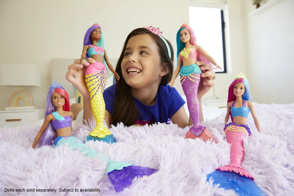 Barbie Dreamtopia Zeemeermin Tienerpop 30cm - Blauw/roze