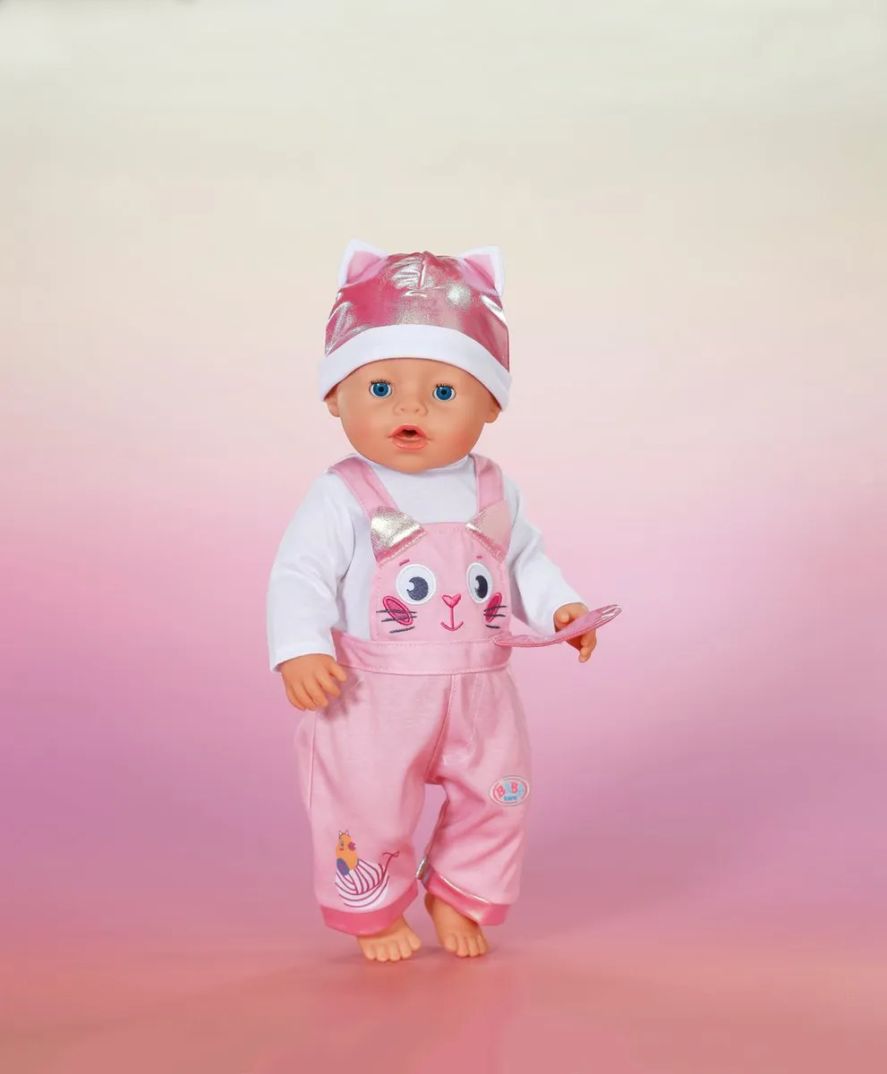 Baby Born Onesie met muts 43cm - Meerkleurig