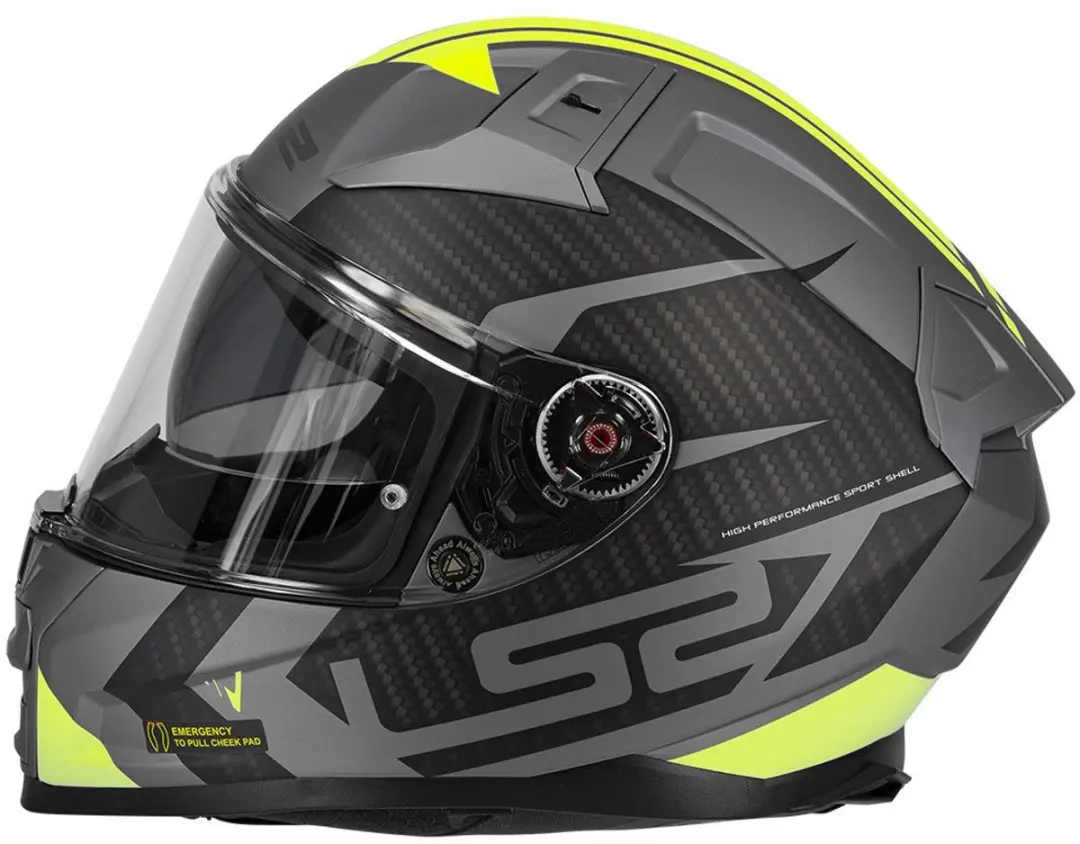 LS2 Ff811 Vector II Integraalhelm - XXL - Zwart/Fluor geel
