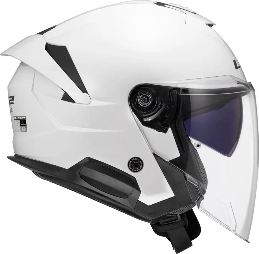 LS2 OF618 Verso II Solid Jethelm - Wit