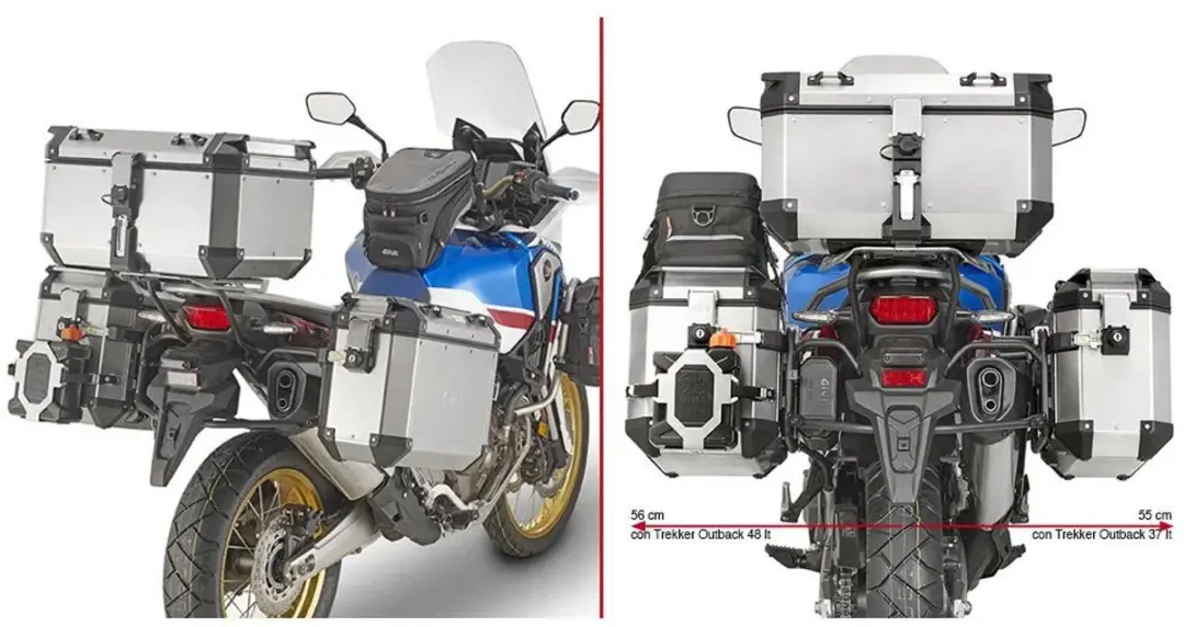 Givi Trekker Outback Monokey Cam Zijkoffers - Zwart