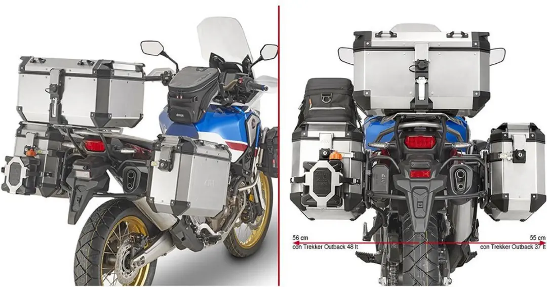 Givi Trekker Outback Monokey Cam Zijkoffers - Zwart