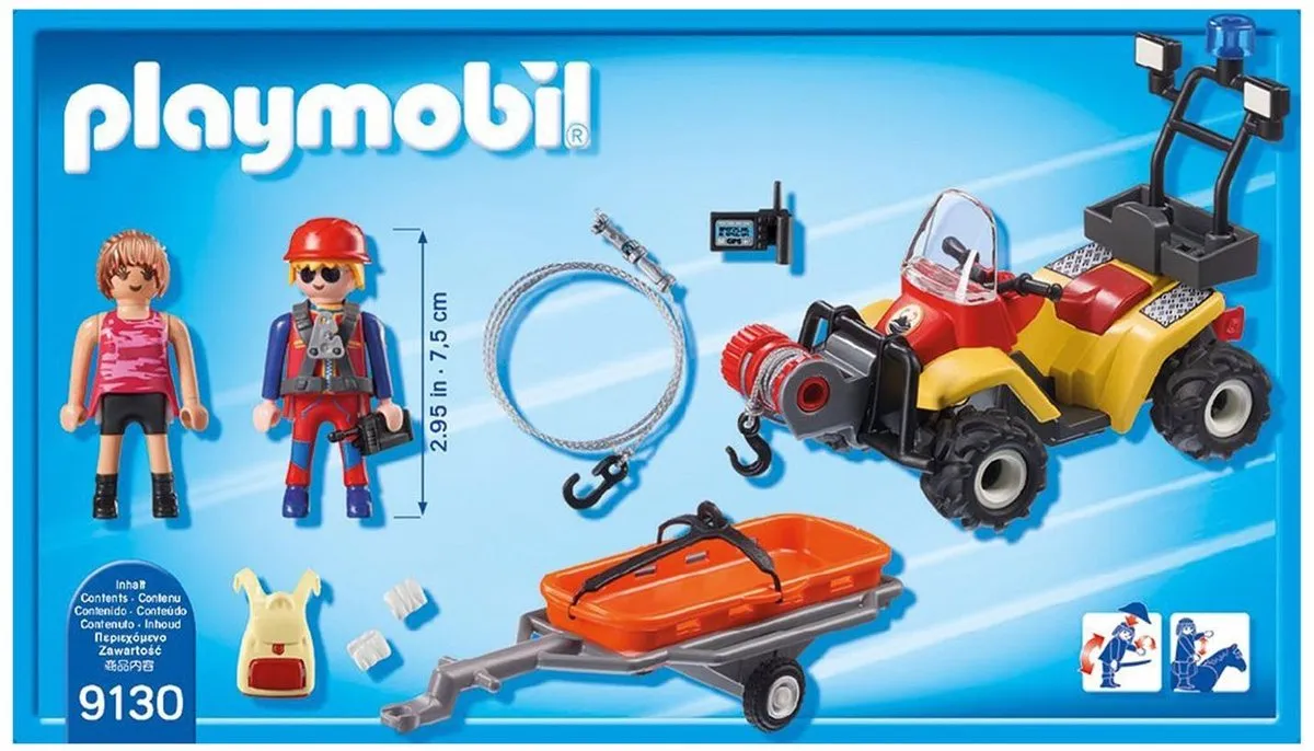 Playmobil Reddingsquad met Draagberrie 9130 - Multicolor