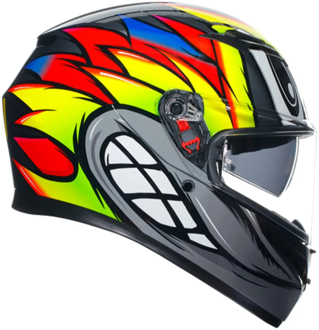 AGV K3 E2206 Mplk Birdy 2.0 Integraalhelm - L - Grijs/Geel/Rood
