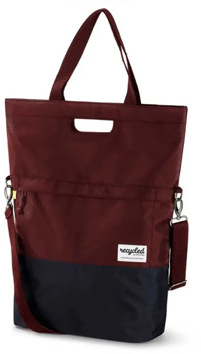 URBAN PROOF 20L Shopper Fietstas - Bordeauxrood/Grijs
