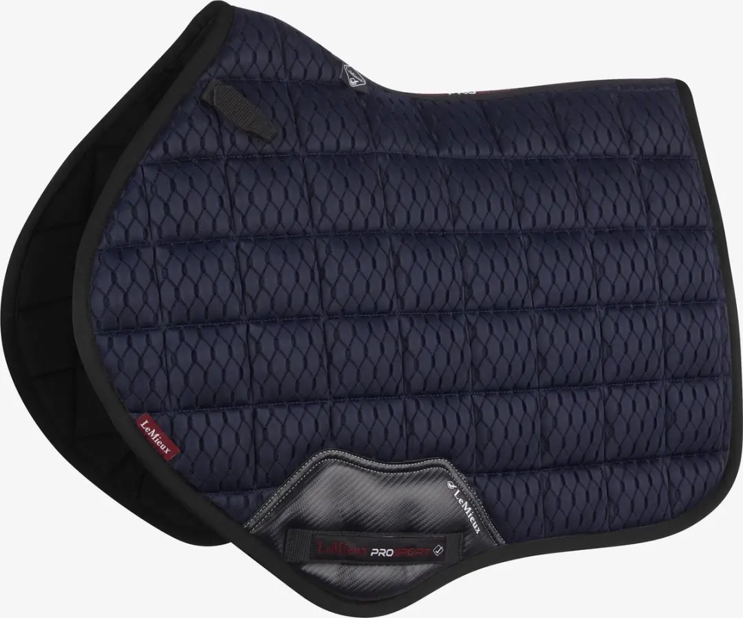 Lemieux Zadeldek Lemieux Carbon Mesh Air Cc Square Donkerrood
