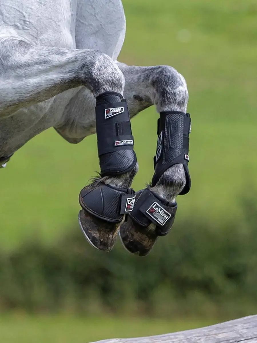 Lemieux Carbon Air XC Beenbeschermers Front - Zwart Large
