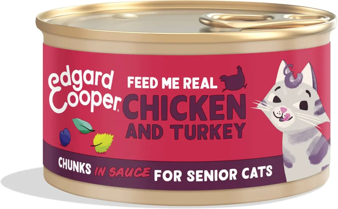 Edgard & Cooper Senior Chunks Kip - Kalkoen 85g