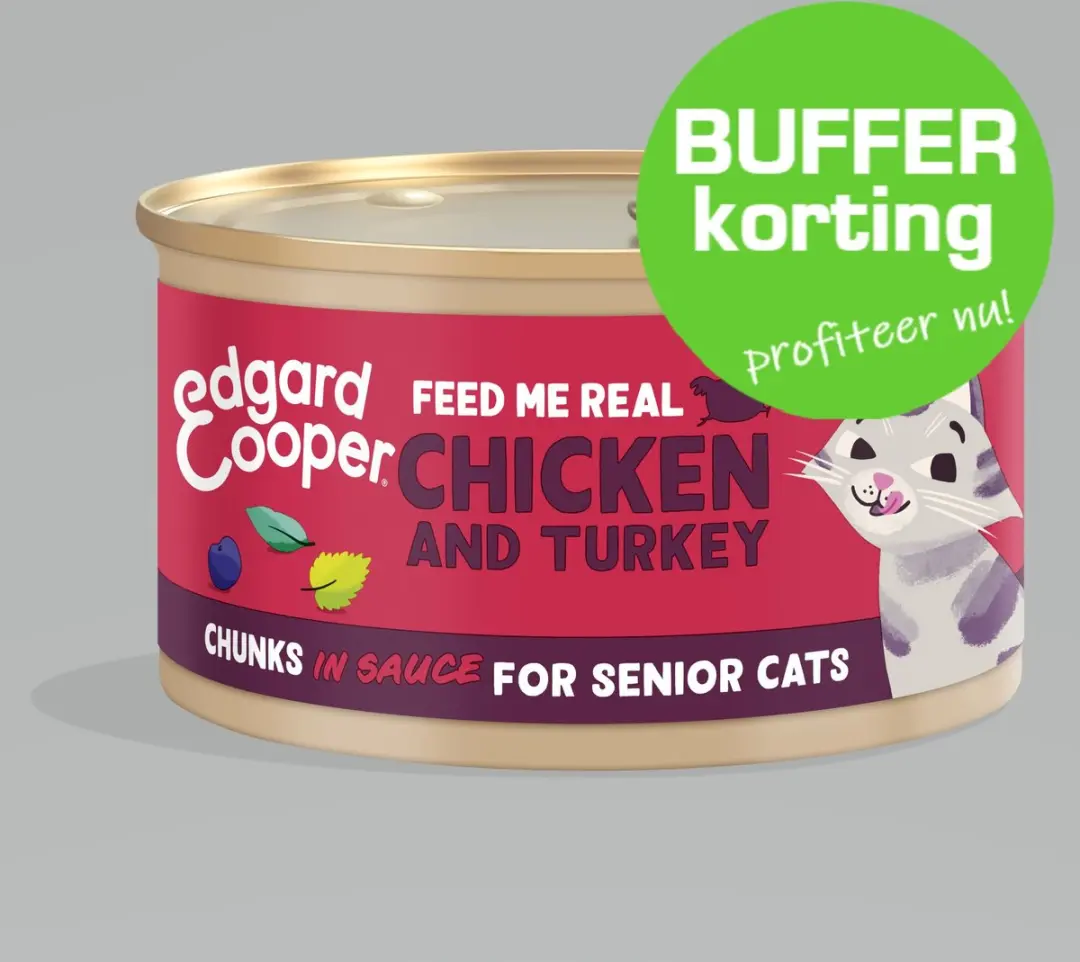 Edgard & Cooper Senior Chunks Kip - Kalkoen 85g