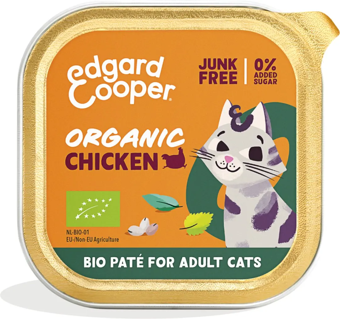 Edgard & Cooper Adult Pate Biologisch Kip 85g