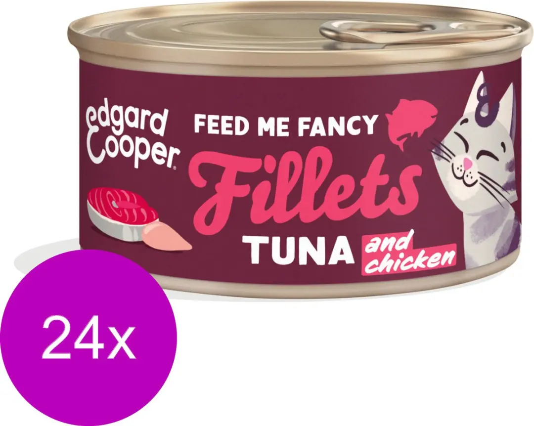 Edgard & Cooper Natvoer Kattenvoer Tonijn & Kip 70g